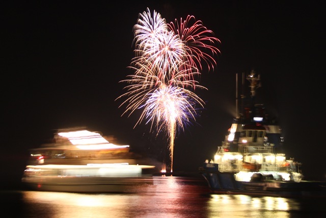 Feuerwerk Rostock Port Party