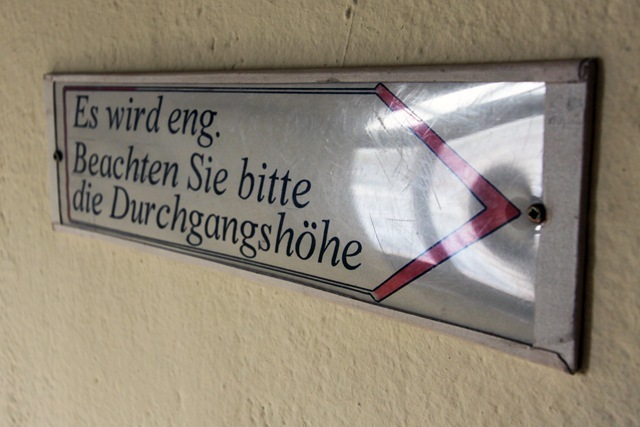 Durchgangshöhe im Leuchtturm Warnemünde