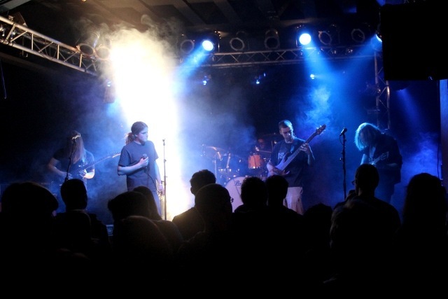 Die Rostocker Band „aecotone“ bei der CJD Rocknacht