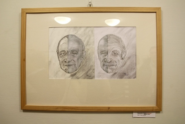 Porträts mit Bleistift im "Börgerhus"