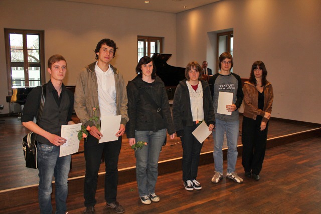 Absolventen des Juniorstudiums an der Uni Rostock