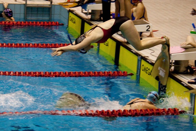 Finswimming - Wechsel bei der Staffel