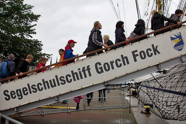 Segelschulschiff „Gorch Fock“ auf der Hanse Sail 2011 