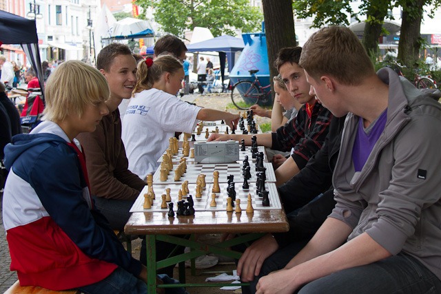 Schach beim Sporttag auf dem Uniplatz Schach beim Sporttag auf dem Uniplatz