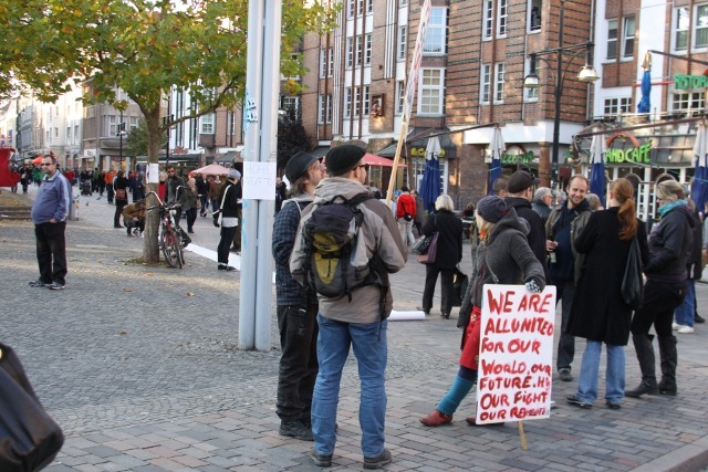 Occupy Rostock - Protestaktion auf dem Uniplatz
