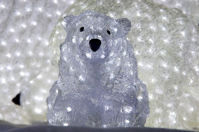 Lichtinstallation Eisbär