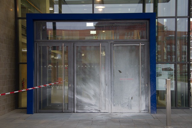 Farbbombenanschlag an der Uni Rostock