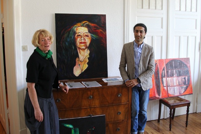Jutta Schroeder mit Aram Galstyan