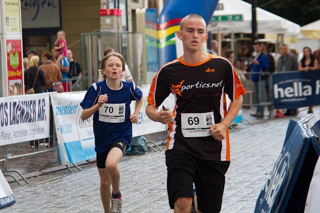 Adrian Kopplin (Platz 3) und Lukas Knobloch (Platz 2) beim Kidsmarathon Adrian Kopplin (Platz 3) und Lukas Knobloch (Platz 2) beim Kidsmarathon