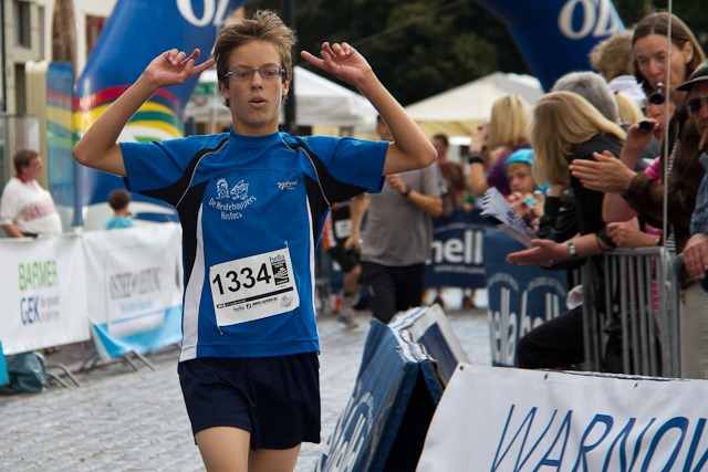 Robin Tiburtius: Erster beim Kidsmarathon Robin Tiburtius: Erster beim Kidsmarathon