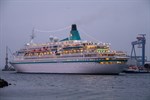 Albatros im Kreuzfahrthafen Rostock-Warnemünde