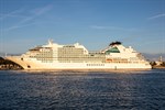 Seabourn Ovation im Kreuzfahrthafen Rostock-Warnemünde