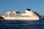 Die Seabourn Ovation in Warnemünde