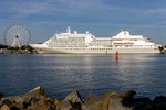 Die Silver Shadow im Kreuzfahrthafen Warnemünde