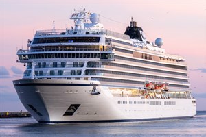 Kreuzfahrtschiff Viking Vela im Kreuzfahrthafen Rostock-Warnemünde Kreuzfahrtschiff Viking Vela im Kreuzfahrthafen Rostock-Warnemünde