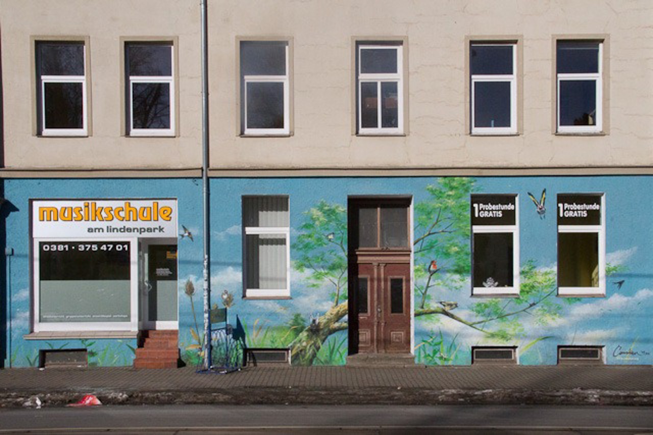 Constien-Wandmalerei in der Wismarschen Straße