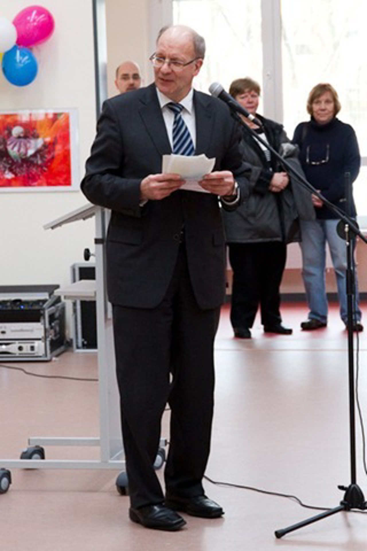 Oberbürgermeister Roland Methling bei der Eröffnung