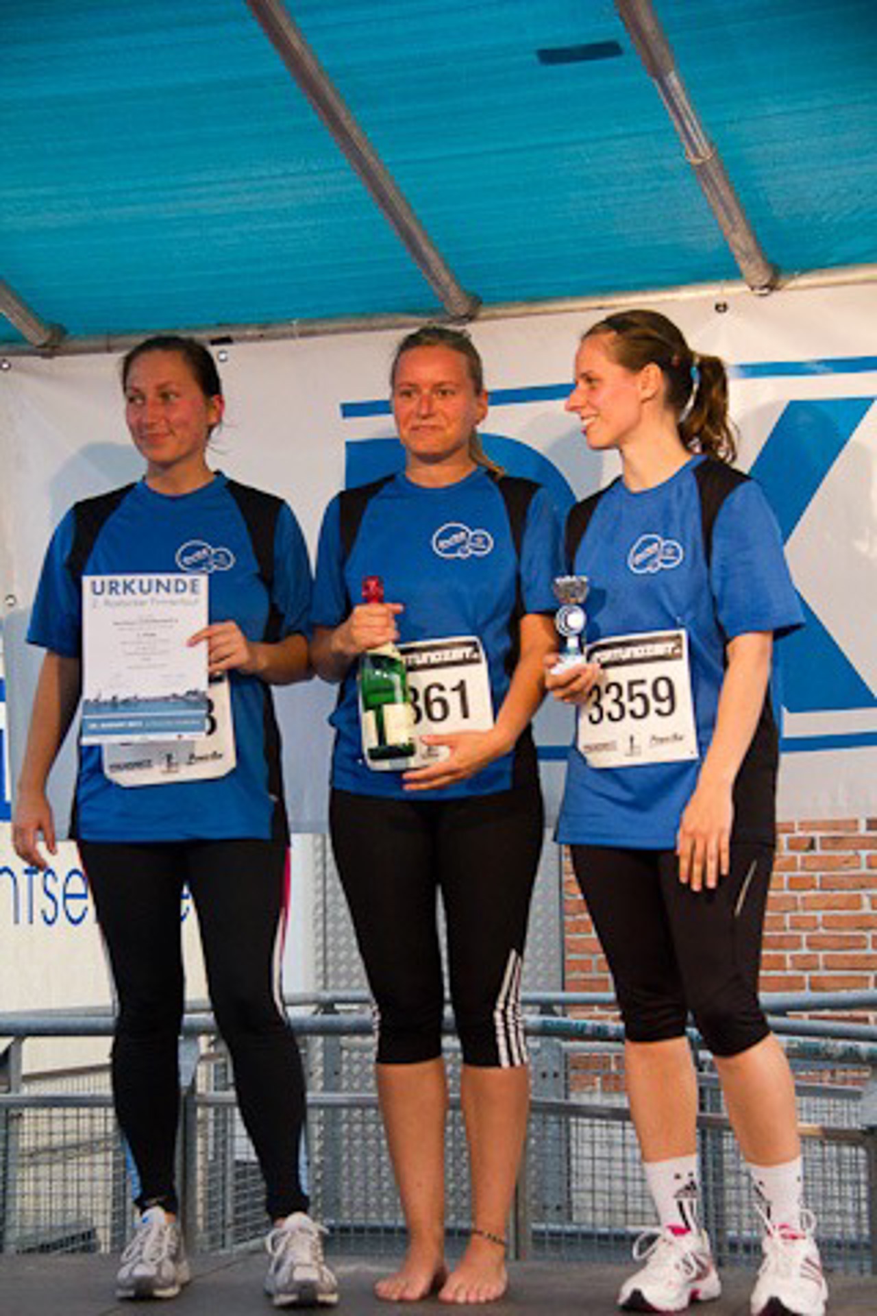 Die Frauen vom Team "Eurawasser3" schafften es auf den dritten Platz