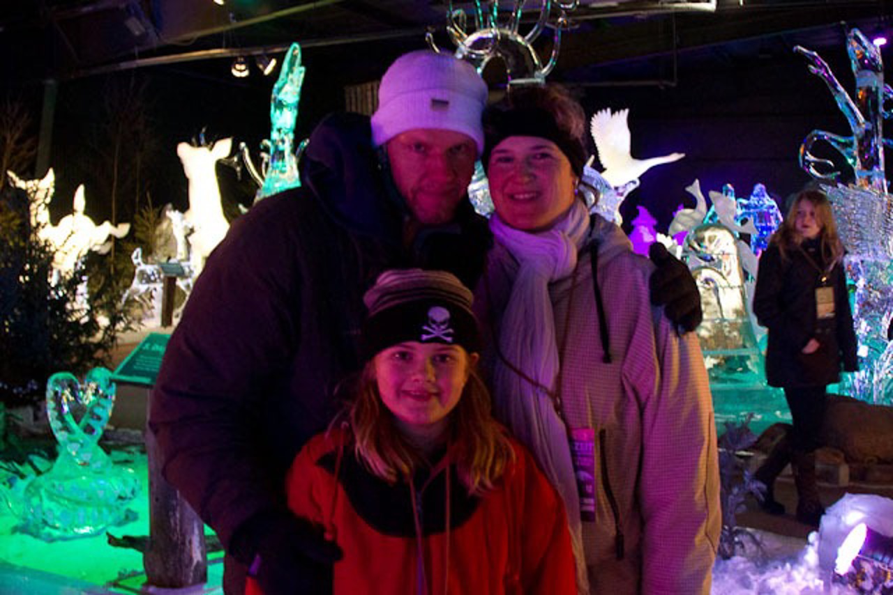 Michael. Lea und Beate Pieper besuchen die 8. Eiszeit