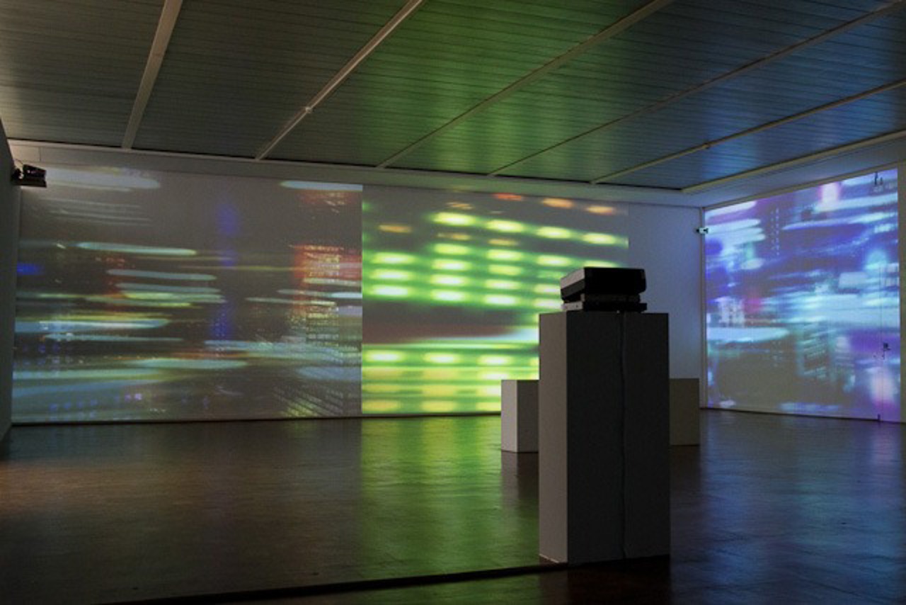 Medieninstallation von Udo Rathke in der Kunsthalle Rostock