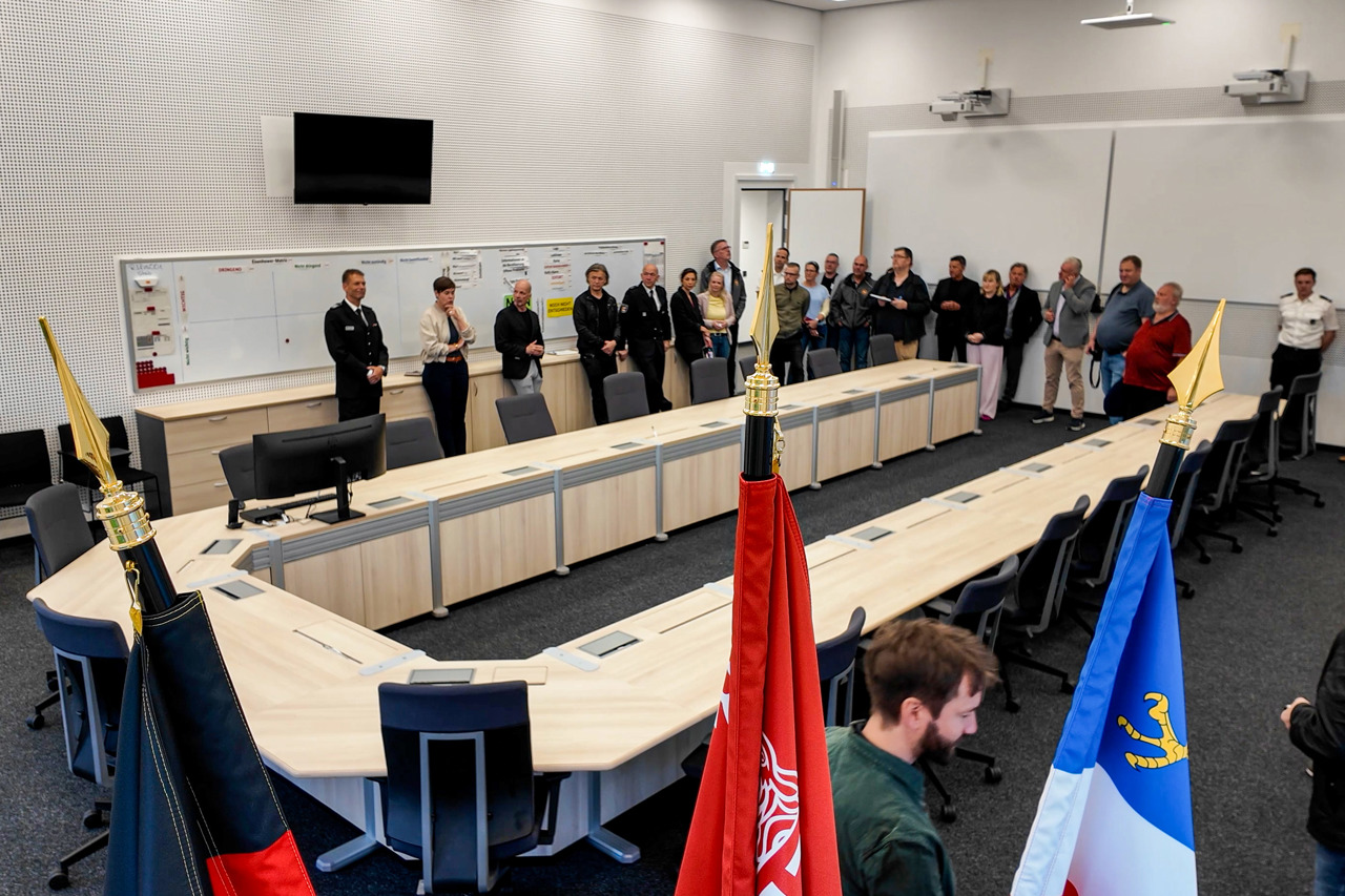 Beratungsraum für den Führungsstab der Stadt