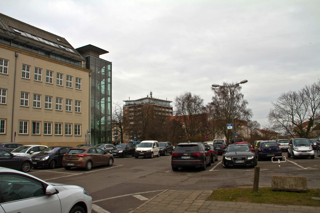 Hinterseite des Rathausanbaus