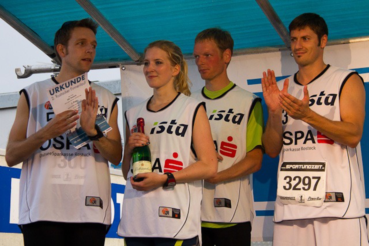 Das Herren-Team (mit einer Dame) des  EBC holte den zweiten Platz
