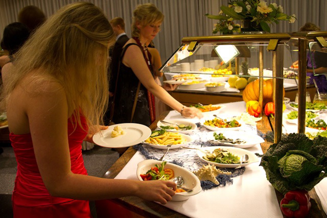 Buffet aus der Küche des Hotels Neptun