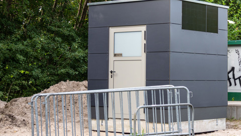 Neue Toilettenanlage am Strandaufgang 4 in Hohe Düne