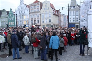 Kundgebung Erinnerung 19. Oktober 1989 Rostock