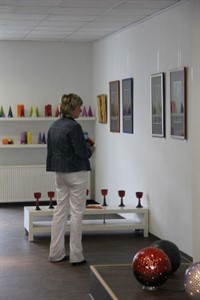 Besucher in der „galerie marjungfru“