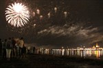  „Warnow in Flammen“ - Feuerwerk zur Hanse Sail 2010