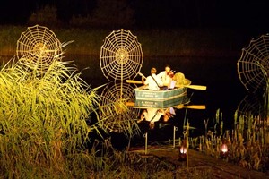 Thomas Braun und Hannes Pistor auf dem Kiesweiher im IGA-Park