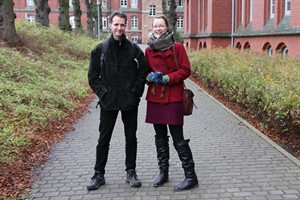 Daniel Karstädt und Kulturreferentin Caroline Heinzel