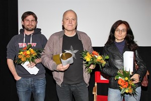 Holger Löwe, Prof. Michael Soltau und Isabella Trybulla