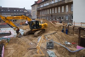 Baustelle des Universitätsklinikums Rostock in der Schillingallee Baustelle des Universitätsklinikums Rostock in der Schillingallee