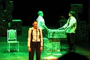 Lydia Wilke, Christian Baumbach und Maximilian Piotraschke in "Das Quaken einer Ente erzeugt kein Echo" bei HMT Interdisziplinär 2011