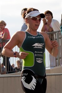 Sarah Schütz war die schnellste Frau beim Rostocker Triathlon 2011