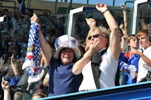 Tor! Nach mehr als 360 Spielminuten endlich wieder ein Heimtor für Hansa Rostock - gegen den KSC reichte es dennoch nur für ein Unentschieden