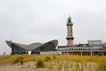 Leuchtturm in Flammen 2012 in Warnemünde