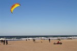 Kitebuggys am Strand von Warnemünde