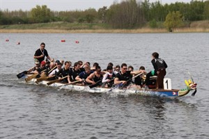 "De Machdeburjer" bei der Zieleinfahrt "De Machdeburjer" bei der Zieleinfahrt