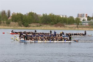 Der Massenstart beim Funrennen Der Massenstart beim Funrennen