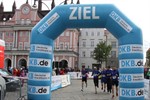 Der Zieleinlauf vor dem Rathaus