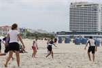 Frisbee in der Nähe vom Hotel Neptun