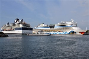 Am Freitag und Montag wird es jeweils Vierfachanläufe im Kreuzfahrthafen Rostock-Warnemünde geben