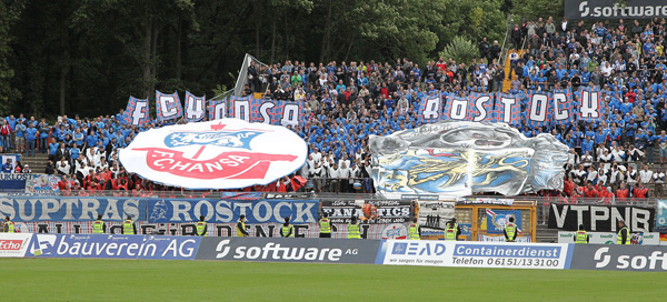 Hansa Rostock - SV Darmstadt 98 - Gästeblock