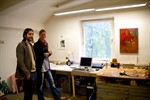 Christoph Chciuk und Marianne Tonn in ihrem Atelier