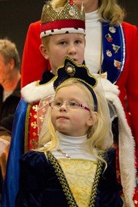 Kinderprinzenpaar vom Rostocker Carneval Club Warnow Maximilian I. und Mia-Marie I.