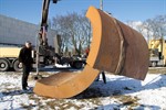 Monumentale Stahlskulpturen am Schwanenteich